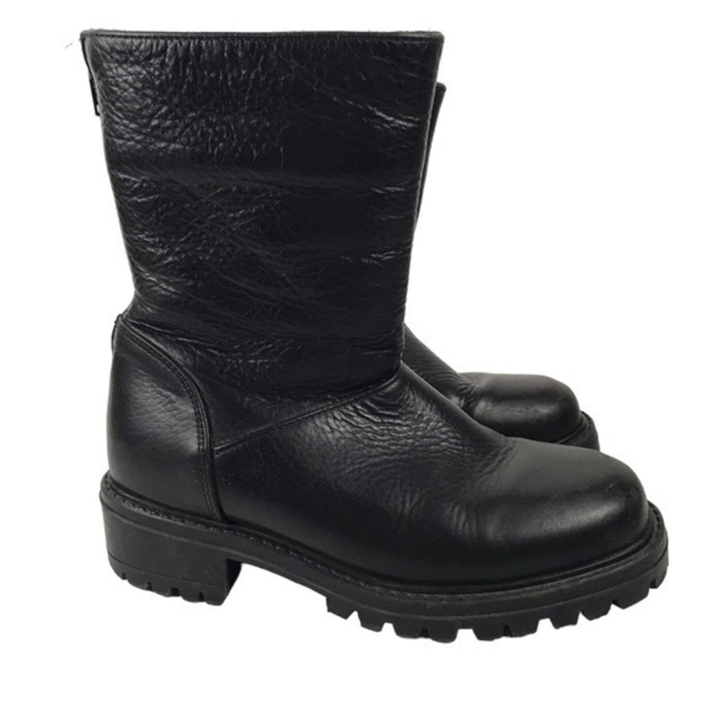 L.L.Bean Made in Canada Black Leather Boots Size 6M